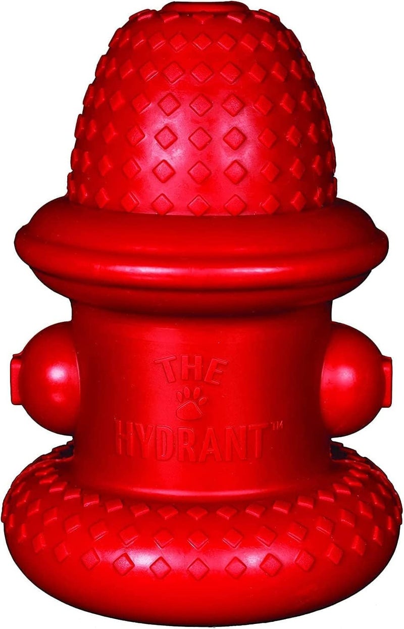 Spunky pup Hydrant Dog Toy Fill with Treats or Kibble | Rugged Double Wall Textured Rubber | Promotes Healthy Teeth and Gums | Dishwasher Safe | For Large Dogs | Made in USA - Image 3